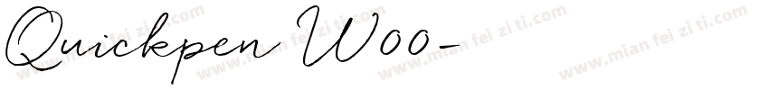 Quickpen W00字体转换